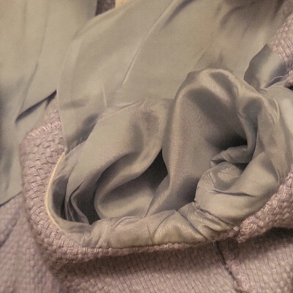 Rare Find Les Copains Sky Blue Textured Blazer - Picture 7 of 8